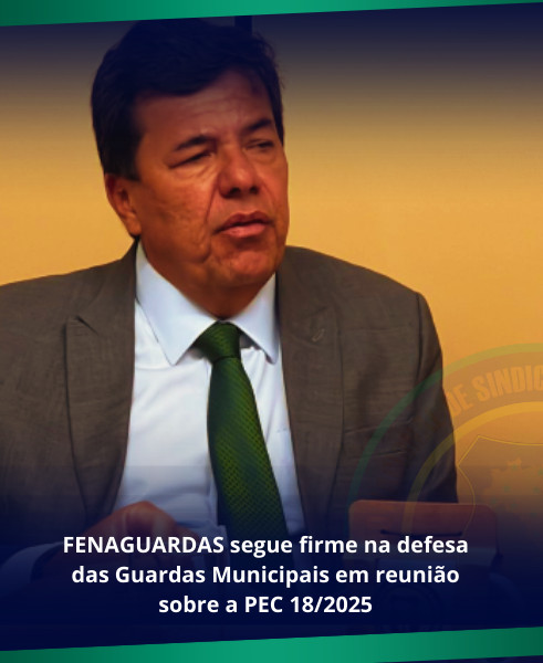 FENAGUARDAS segue firme na defesa das Guardas Municipais em reunião sobre a PEC 18/2025