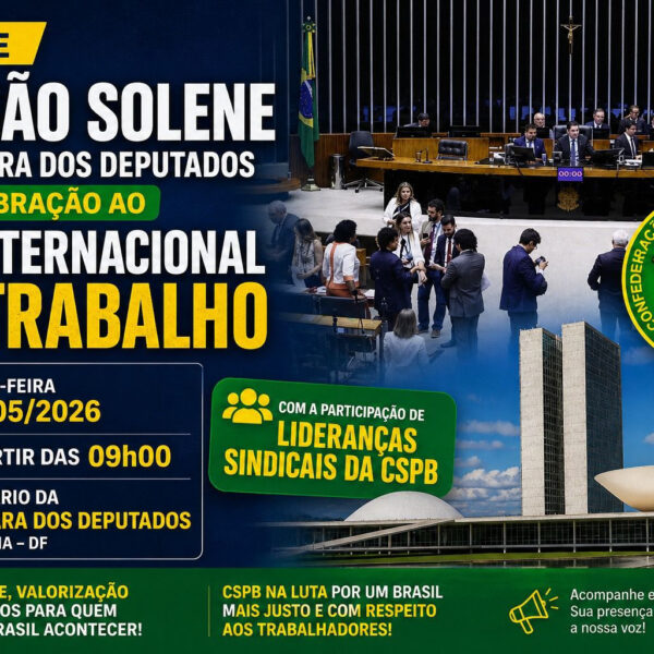 📌 Sessão Solene em Celebração ao Dia Internacional do Trabalho